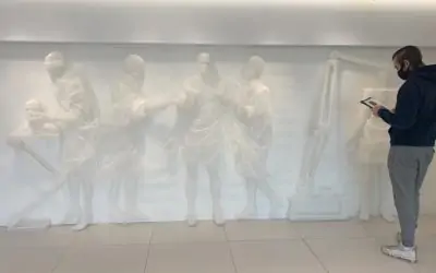 Valuable sculpture disassembled and transported from office in Mayfair