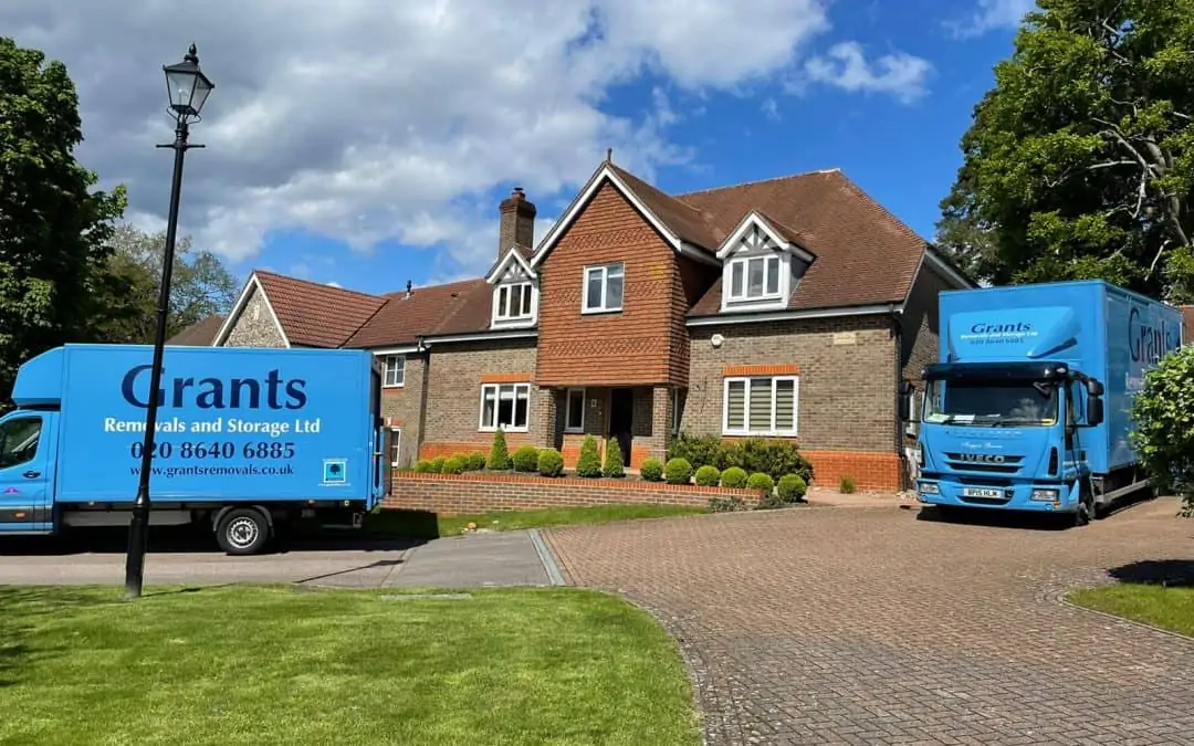 removals cobham grants removals vans outside large country house